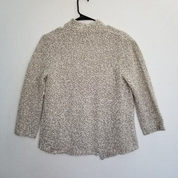 Alfred Dunner Fringe Cardigan Sweater Gray Multi Color Women's P Medium - Picture 6 of 8